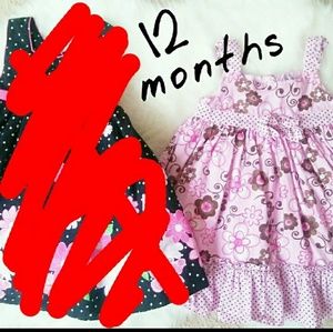 12 months baby girl dress . new !